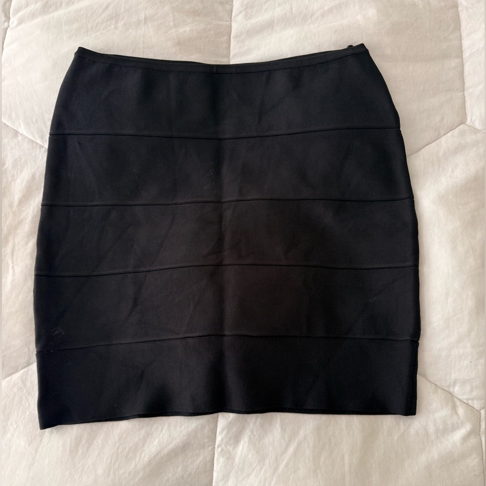Herve Leger Black Women's Skirt
